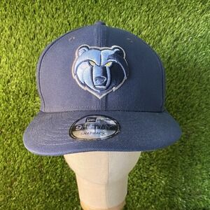 Memphis Grizzlies Hat Cap Snap Back Mens Blue NBA Basketball New Era 9 Fifty